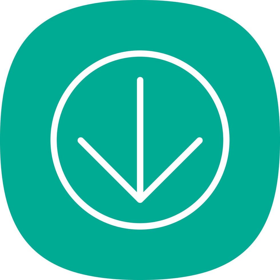 Arrow Circle Down Vector Icon Design