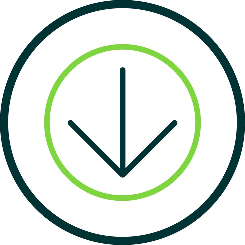 Arrow Circle Down Vector Icon Design