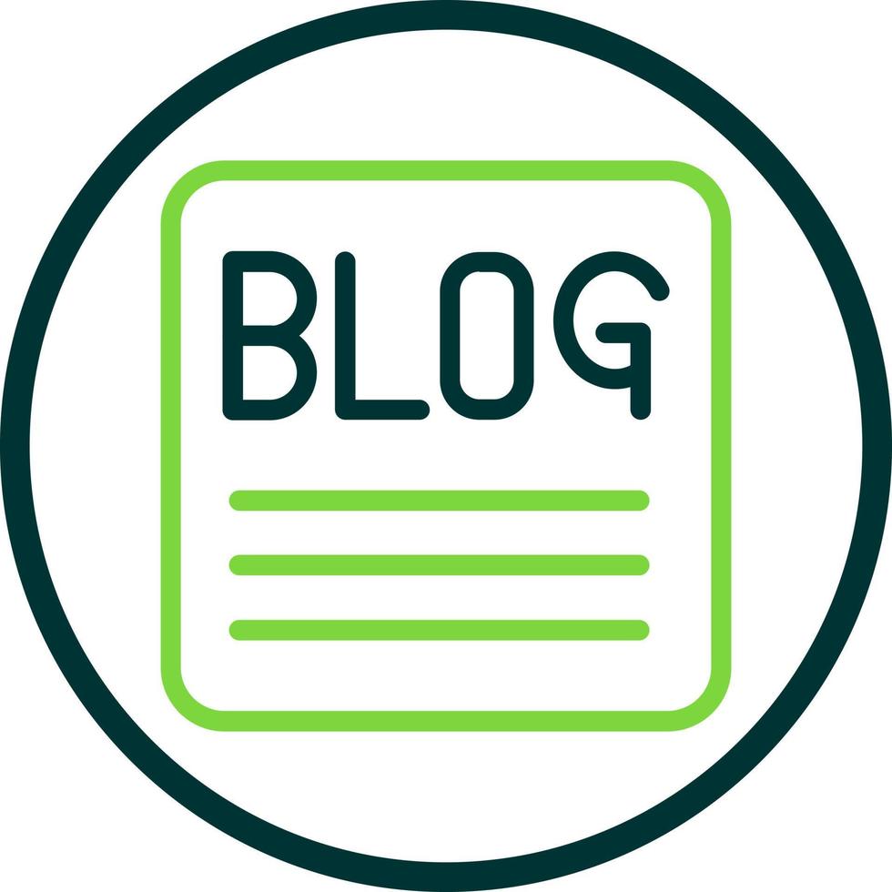 Blog Vector Icon Design