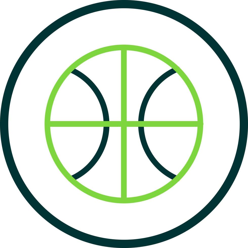 diseño de icono de vector de pelota de baloncesto