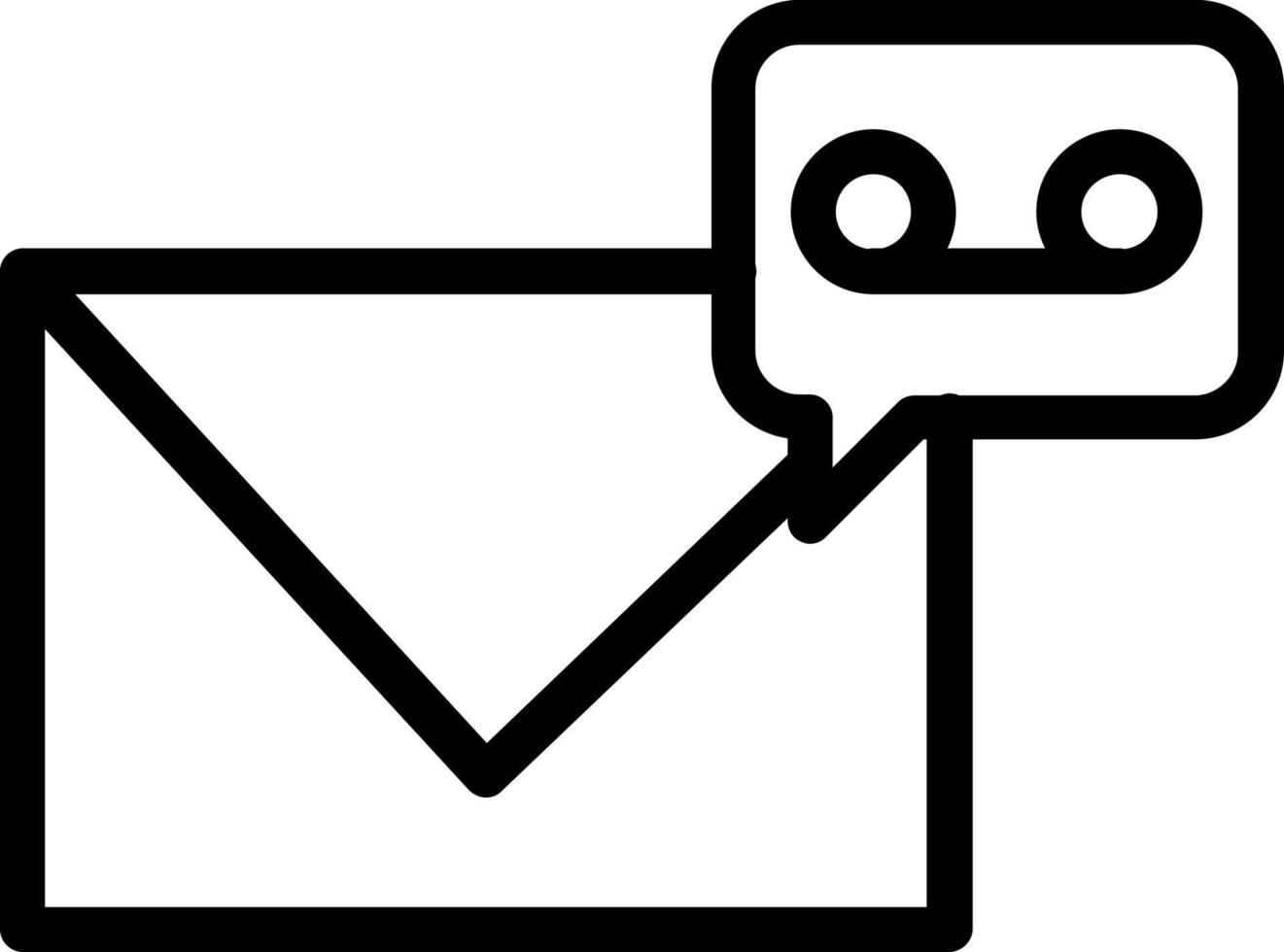 Voicemail Vector Icon Design