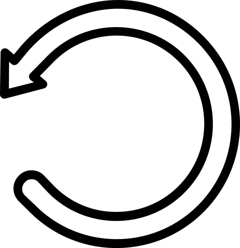 Undo Alt Vector Icon Design