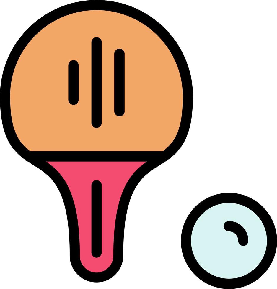 diseño de icono de vector de tenis de mesa