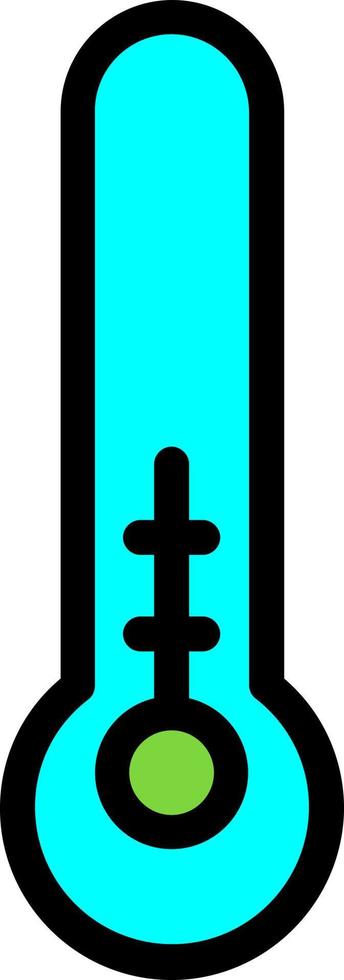 Thermometer Half Vector Icon Design