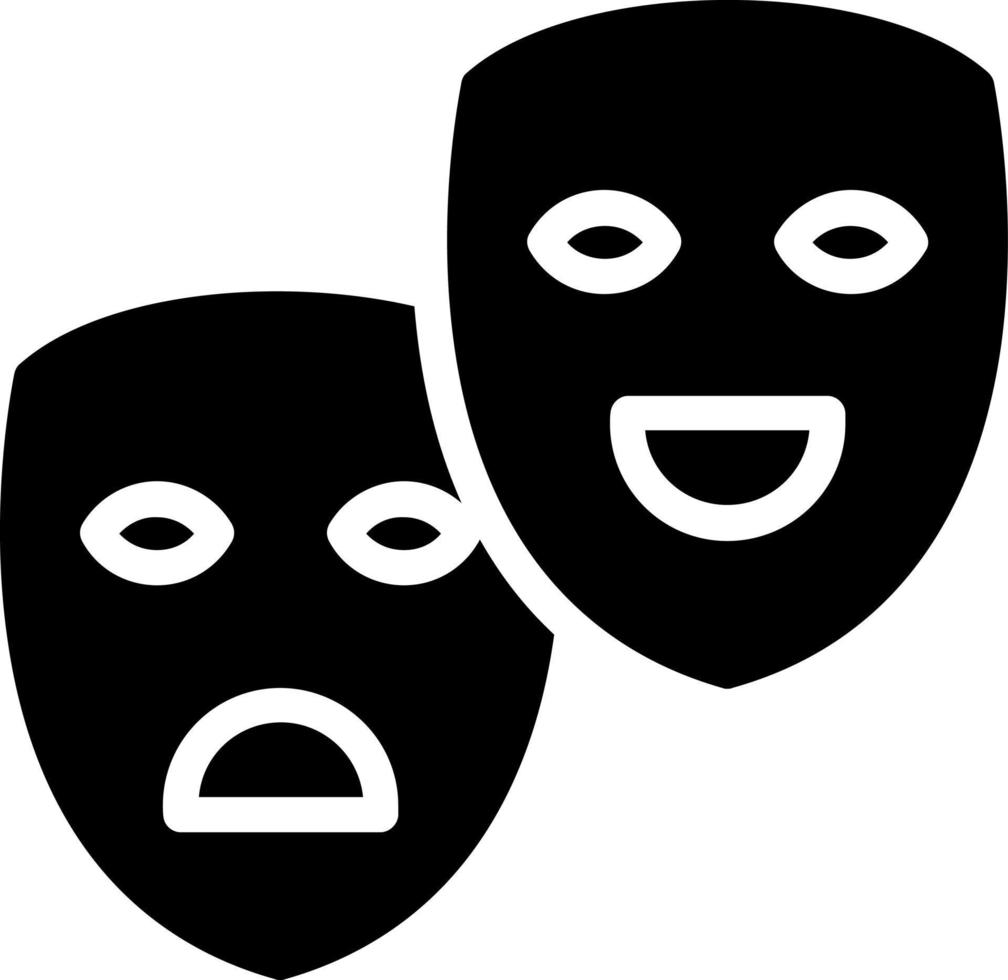 diseño de icono de vector de máscaras de teatro