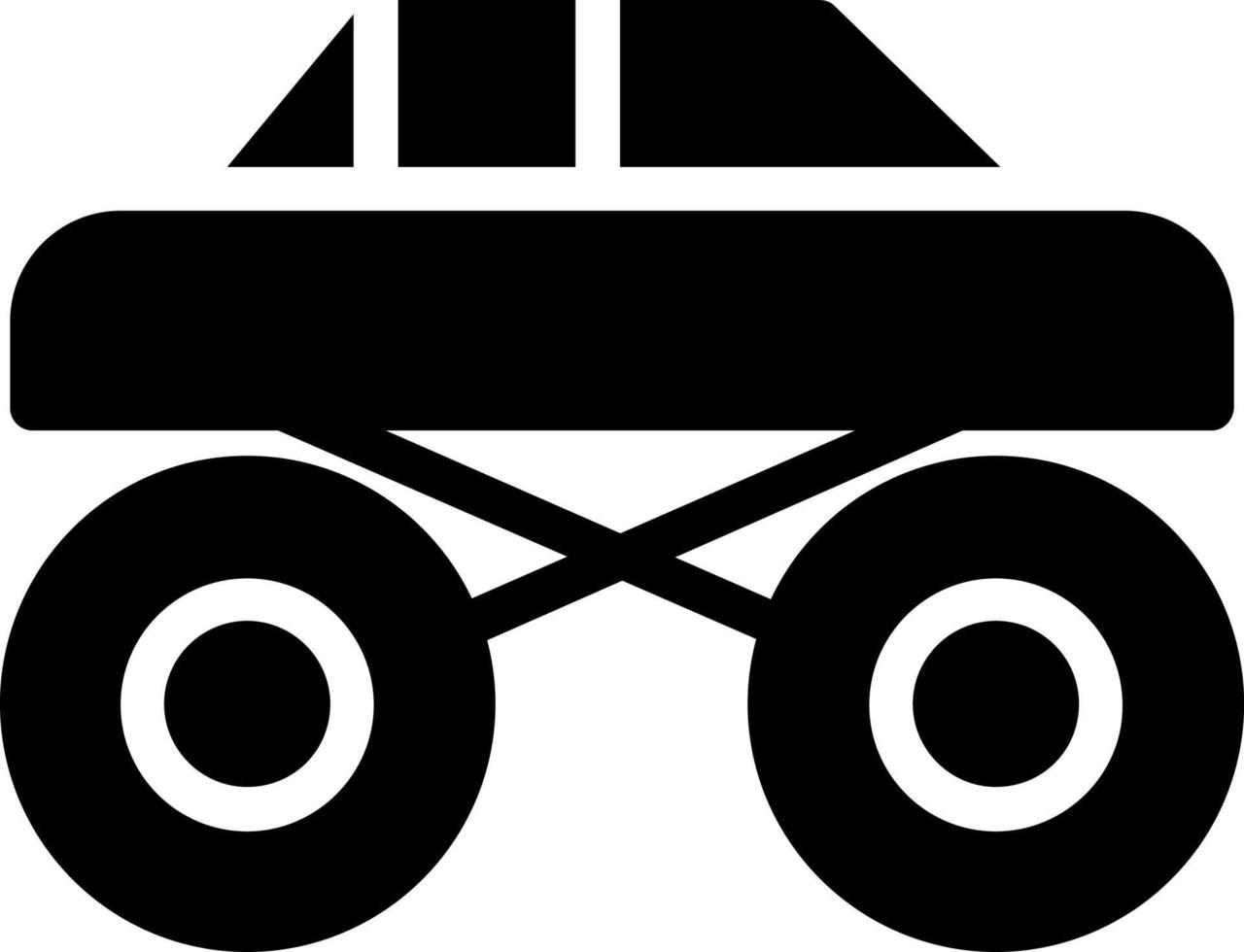 Truck Monster Vector Icon Design