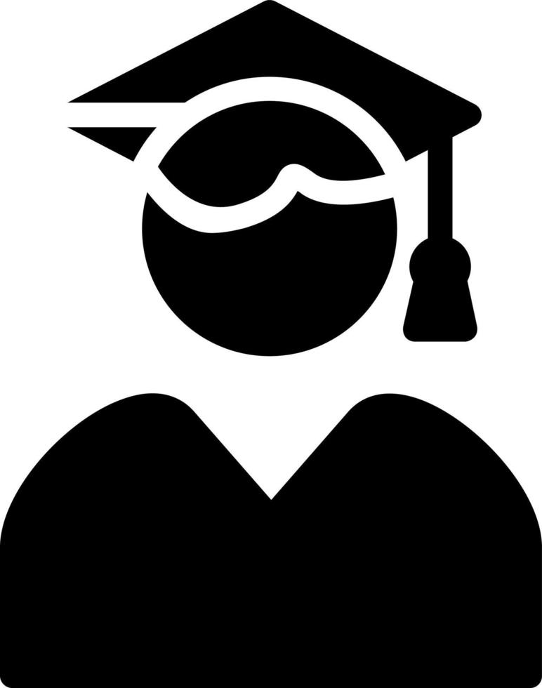 User Graduate Vector Icon Design