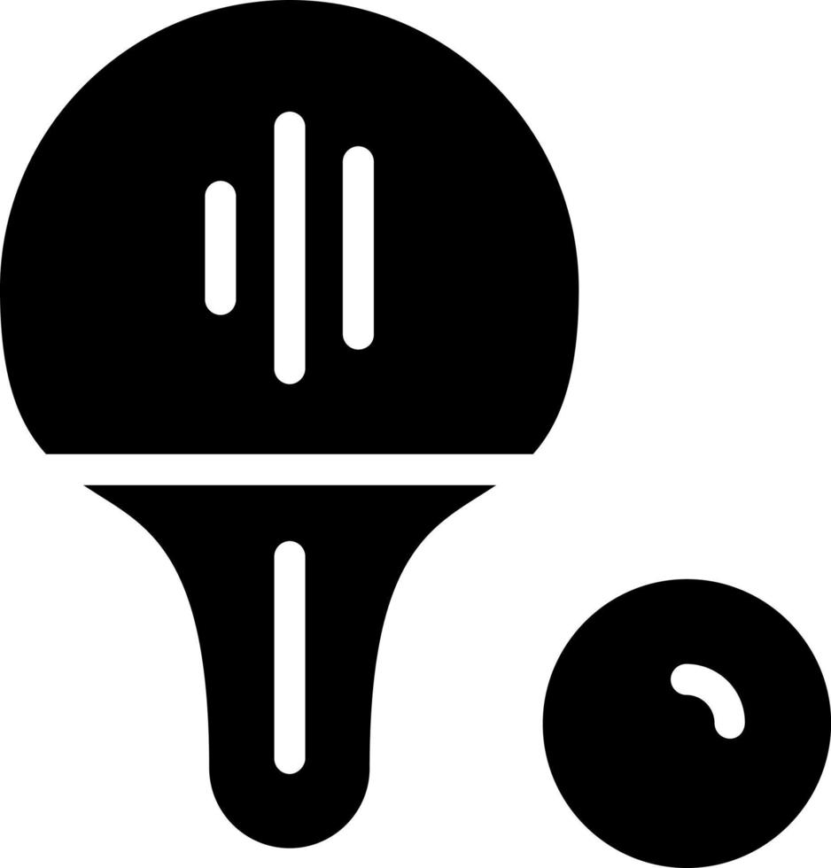 Table Tennis Vector Icon Design