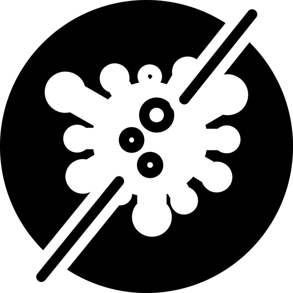 Virus Slash Vector Icon Design