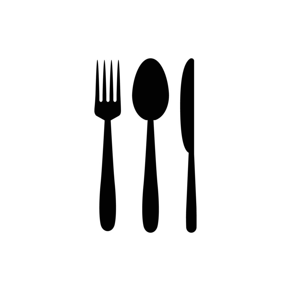 spoon fork knife logo vector