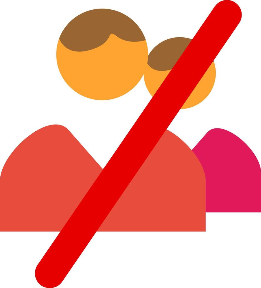 User Alt Slash Vector Icon Design