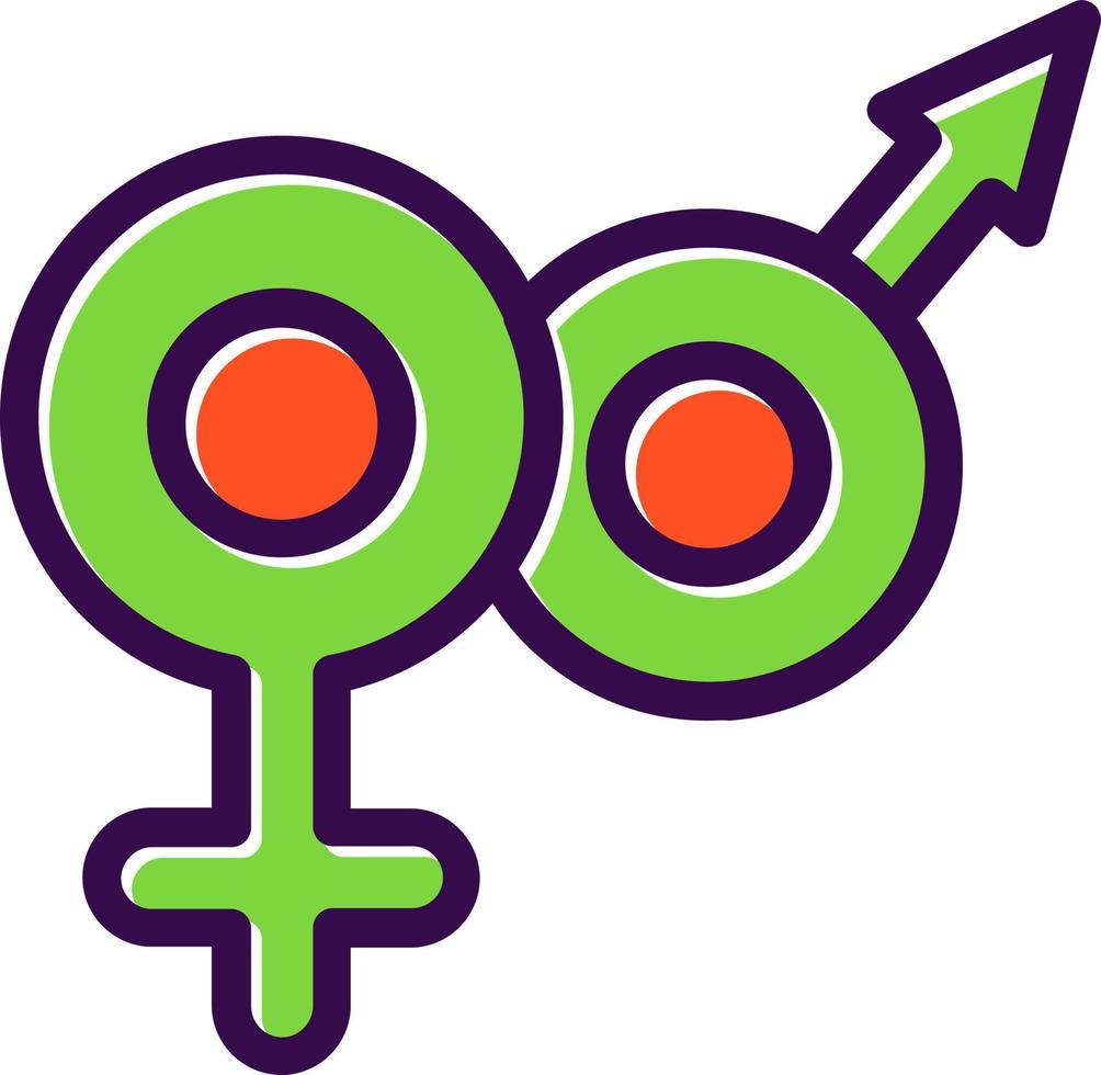Venus Mars Vector Icon Design