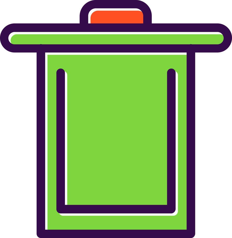 Trash Alt Vector Icon Design