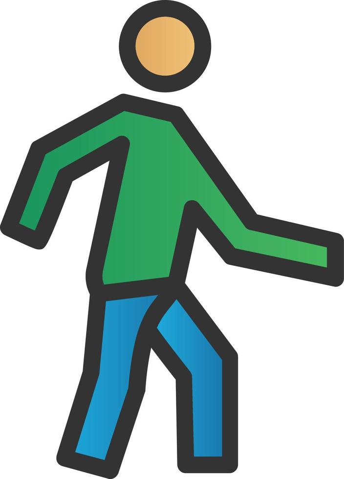 Walking Vector Icon Design