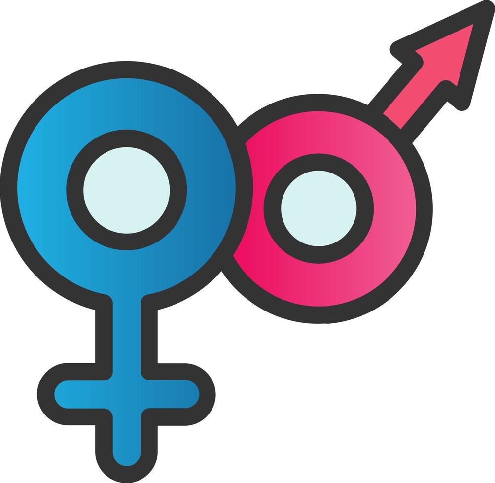 Venus Mars Vector Icon Design