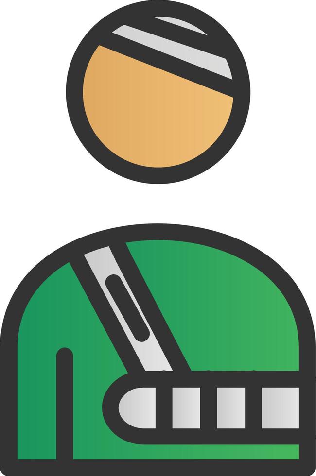 User Injured Vector Icon Design