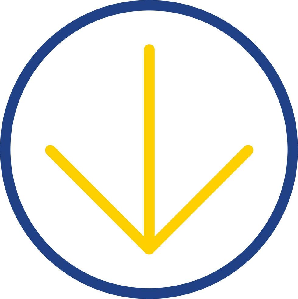 Arrow Circle Down Vector Icon Design