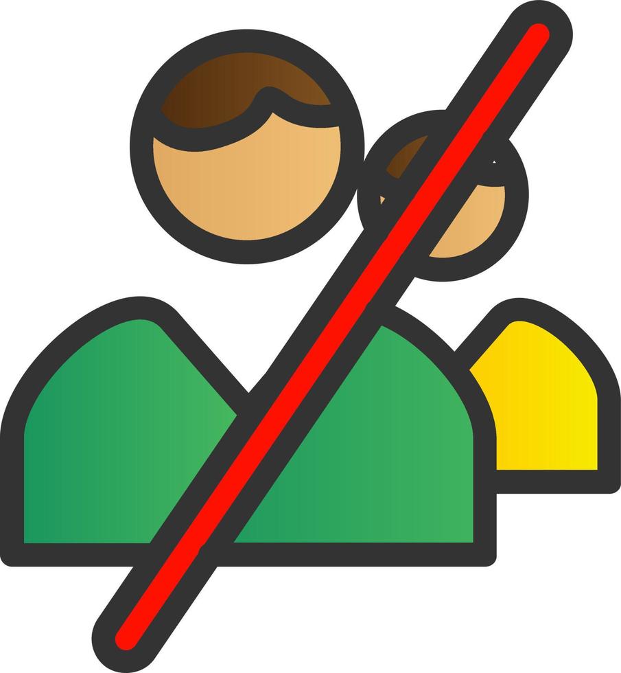 User Alt Slash Vector Icon Design