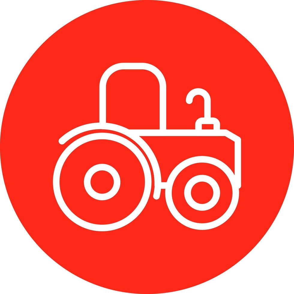 diseño de icono de vector de tractor