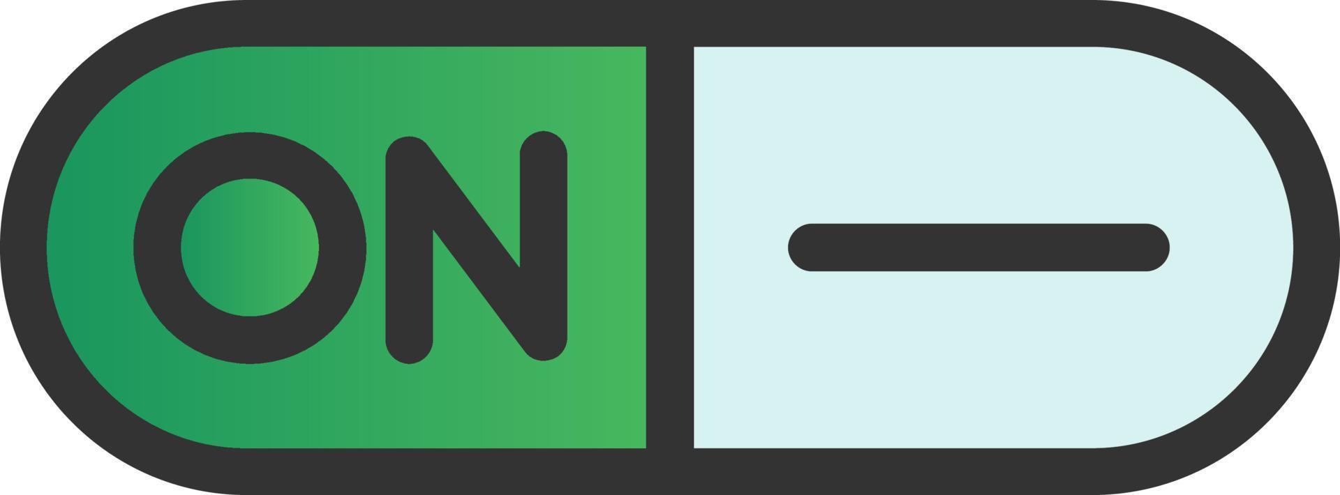 Toggle On Vector Icon Design