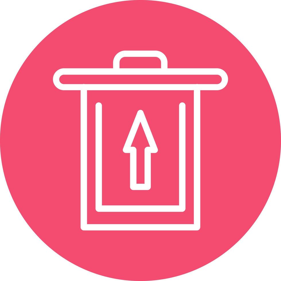Trash Restore Vector Icon Design