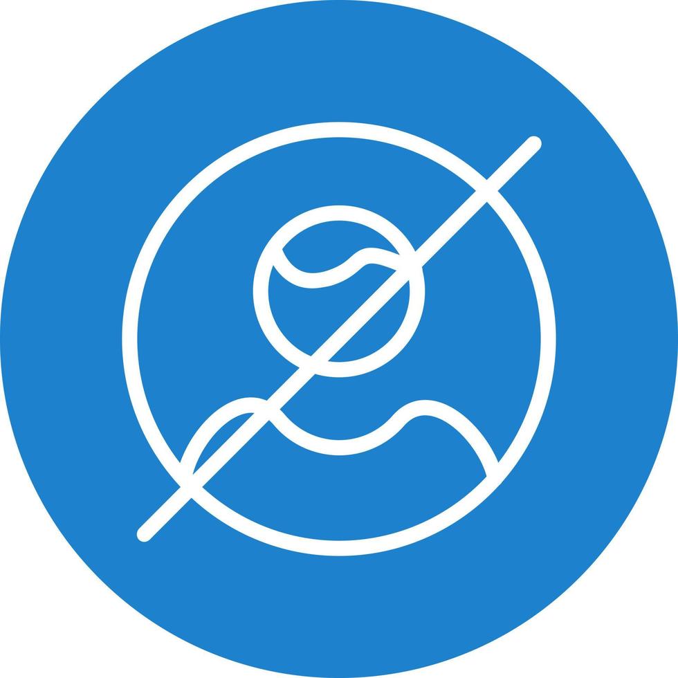 Users Slash Vector Icon Design
