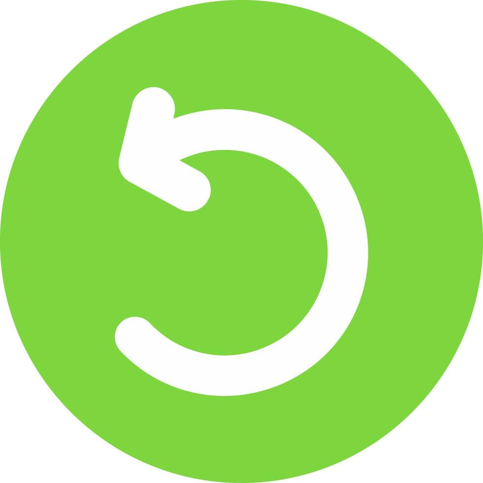 Undo Vector Icon Design