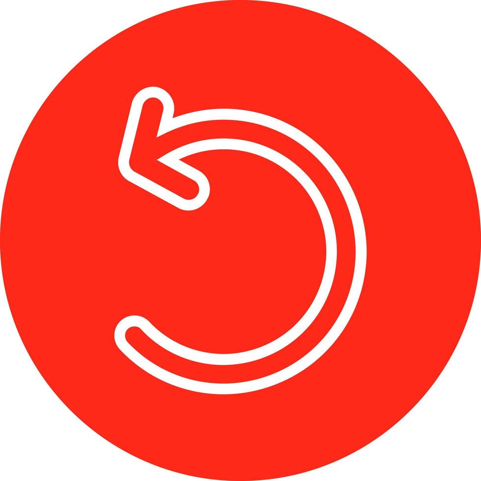 Undo Vector Icon Design