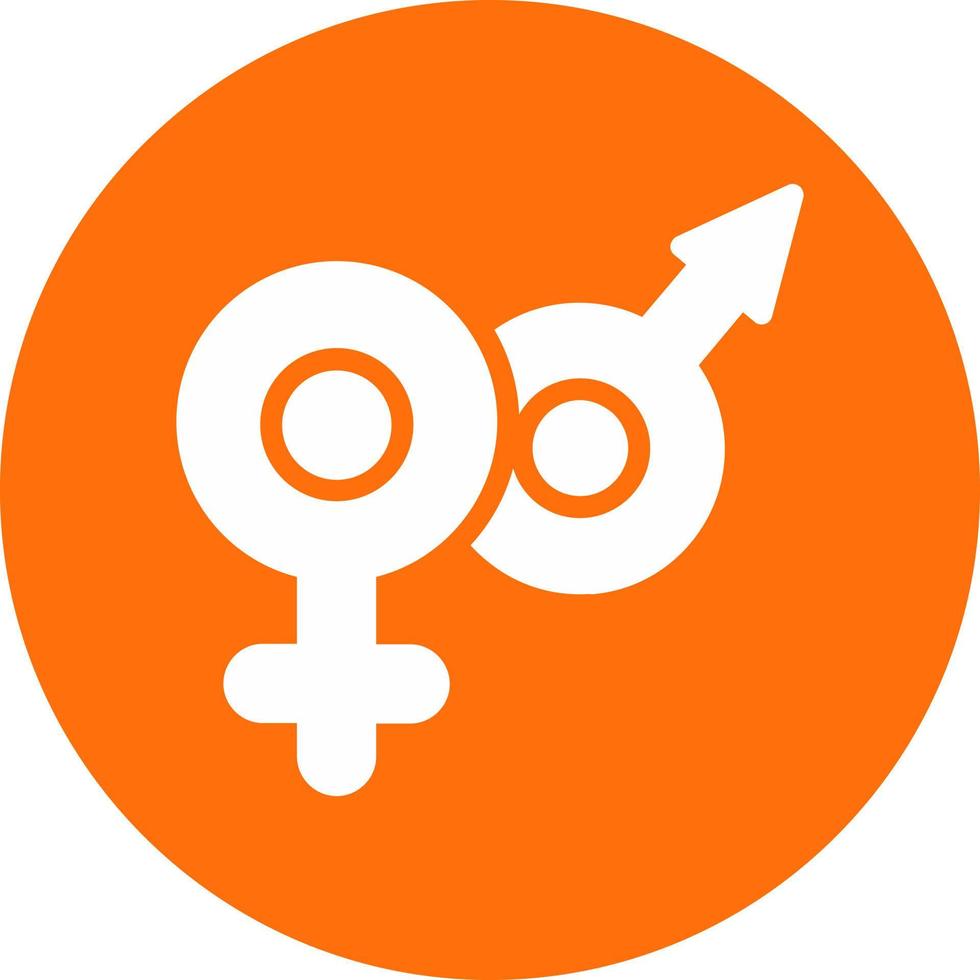 Venus Mars Vector Icon Design