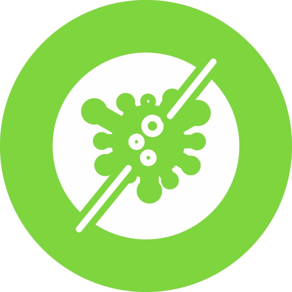 Virus Slash Vector Icon Design