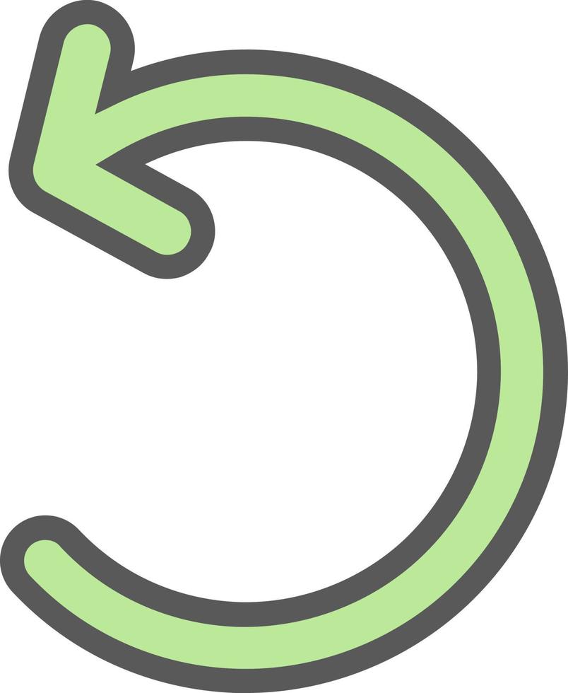 Undo Vector Icon Design
