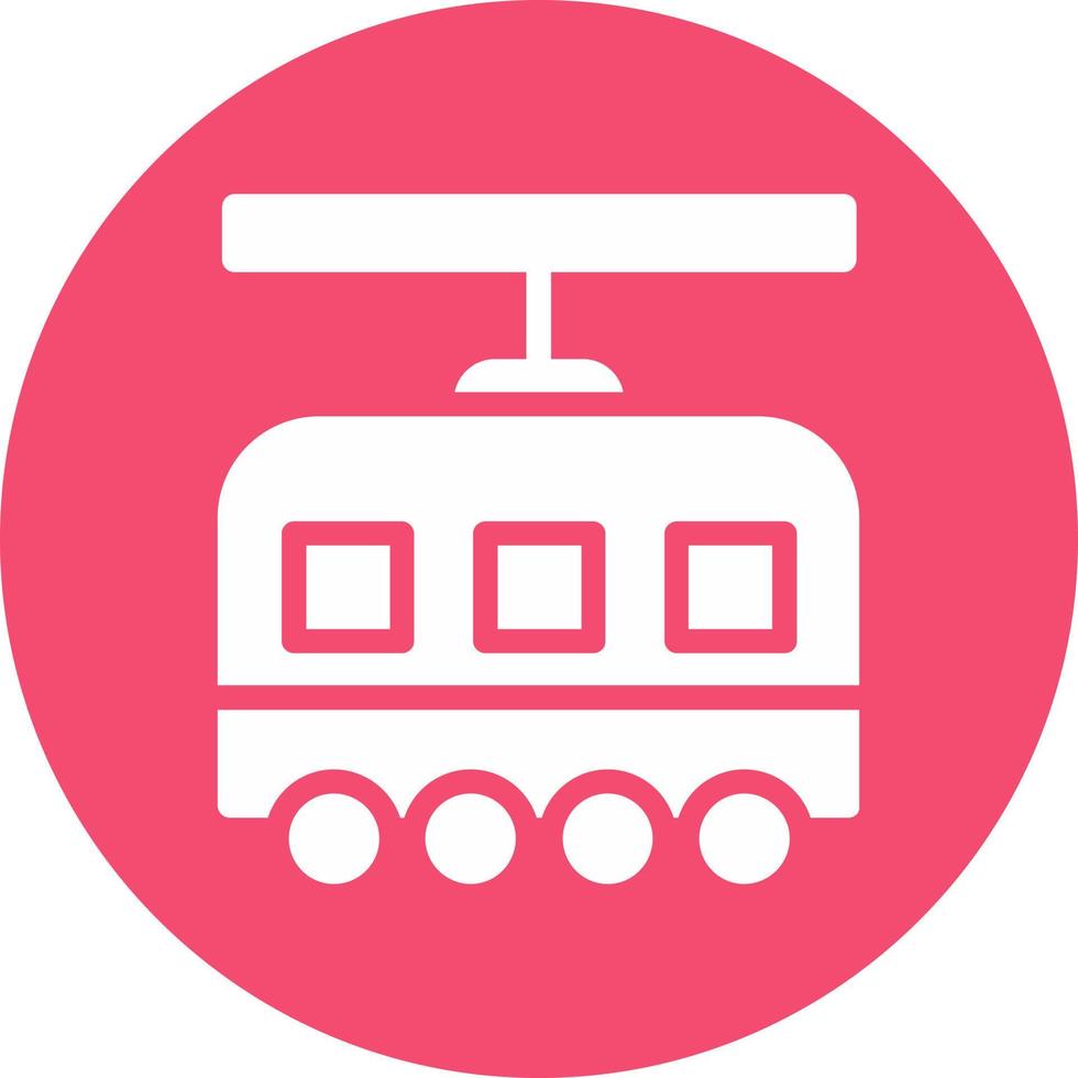 Tram Vector Icon Design