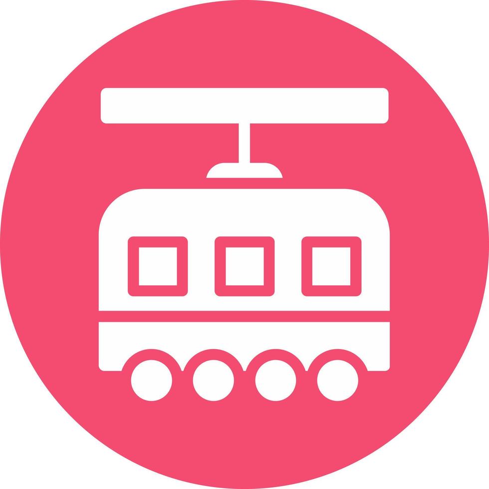 Tram Vector Icon Design