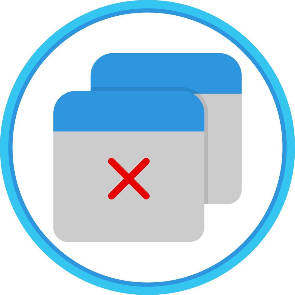 Window Close Vector Icon Design