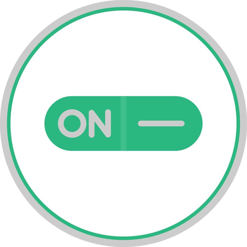 Toggle On Vector Icon Design