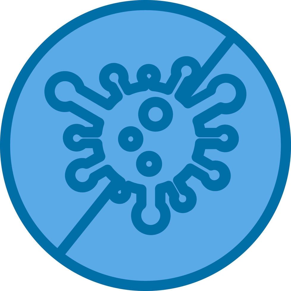 Virus Slash Vector Icon Design