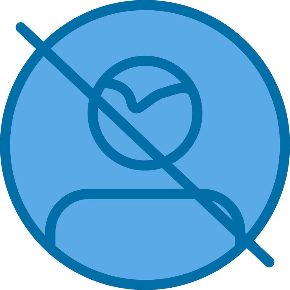 User Slash Vector Icon Design
