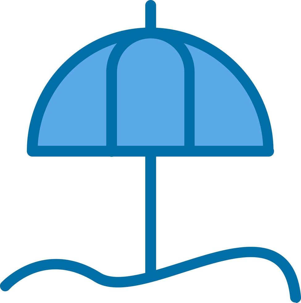 paraguas, playa, vector, icono, diseño vector