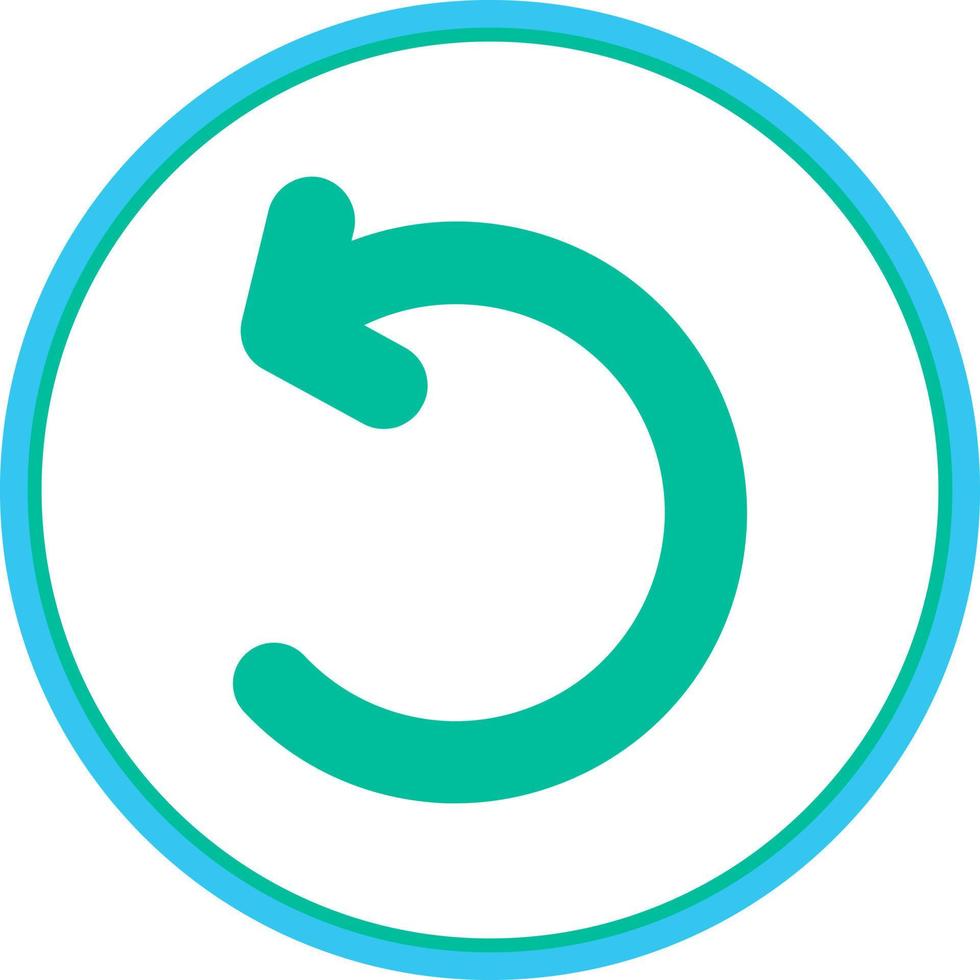Undo Vector Icon Design