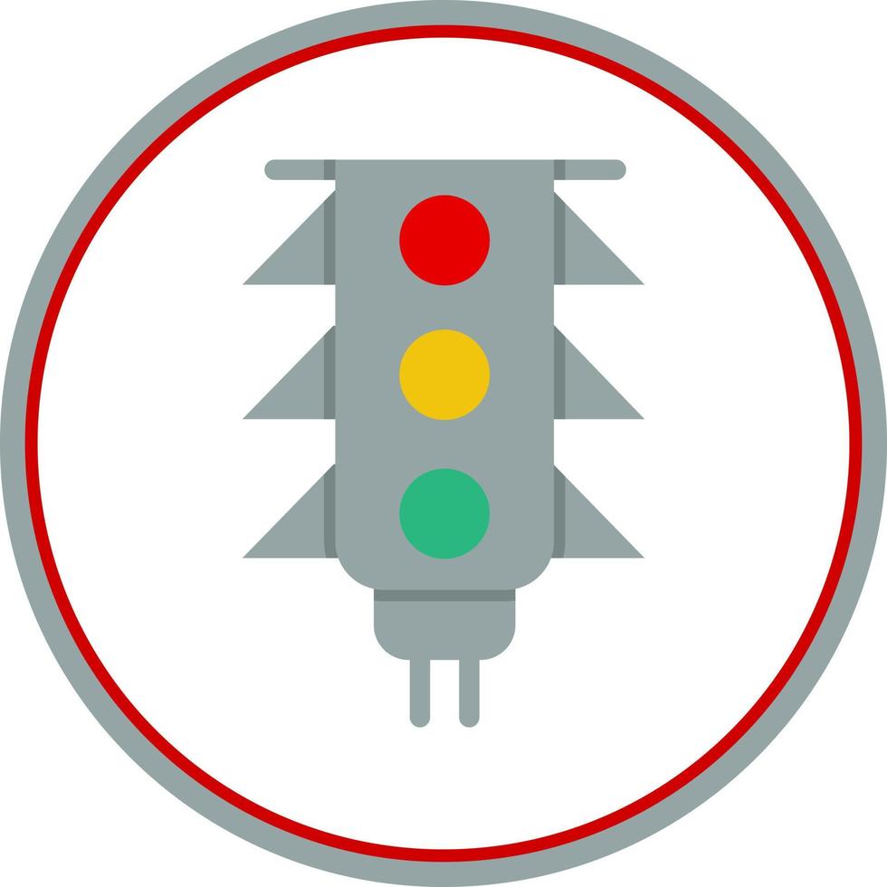 Traffic Light Vector Icon Design