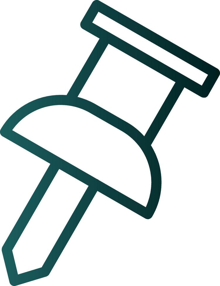 Thumbtack Vector Icon Design