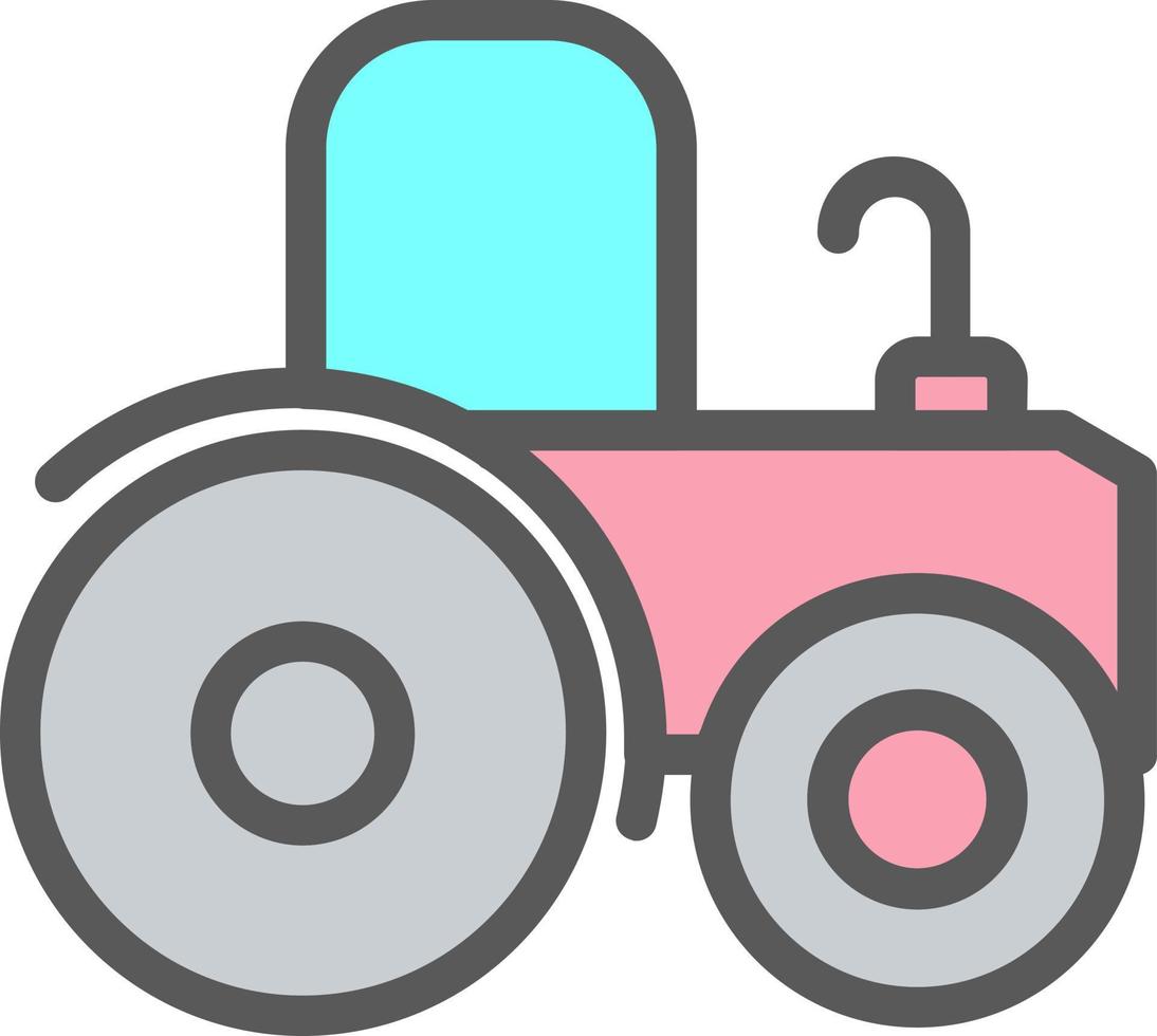 Tractor Vector Icon Design