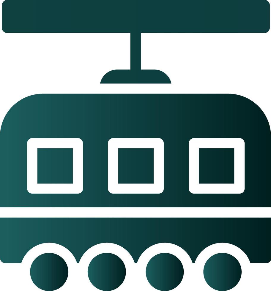 Tram Vector Icon Design