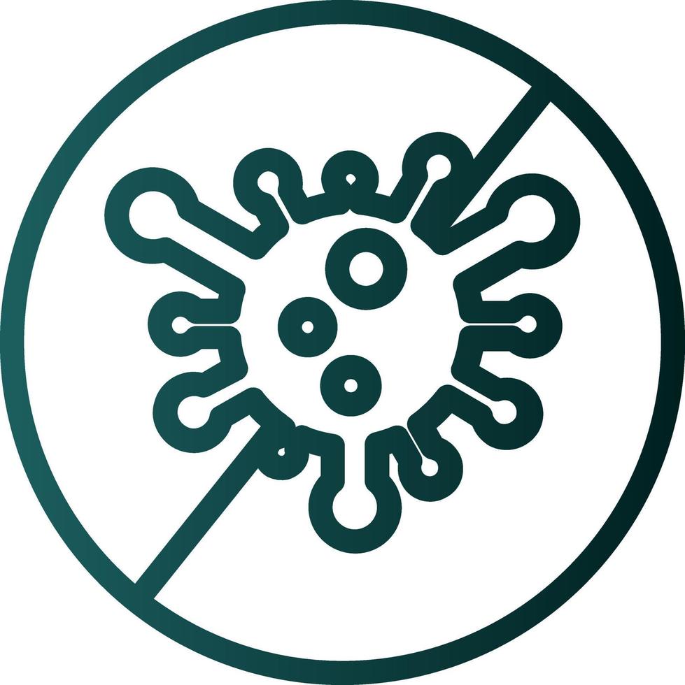 Virus Slash Vector Icon Design