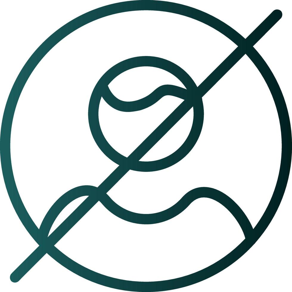 Users Slash Vector Icon Design
