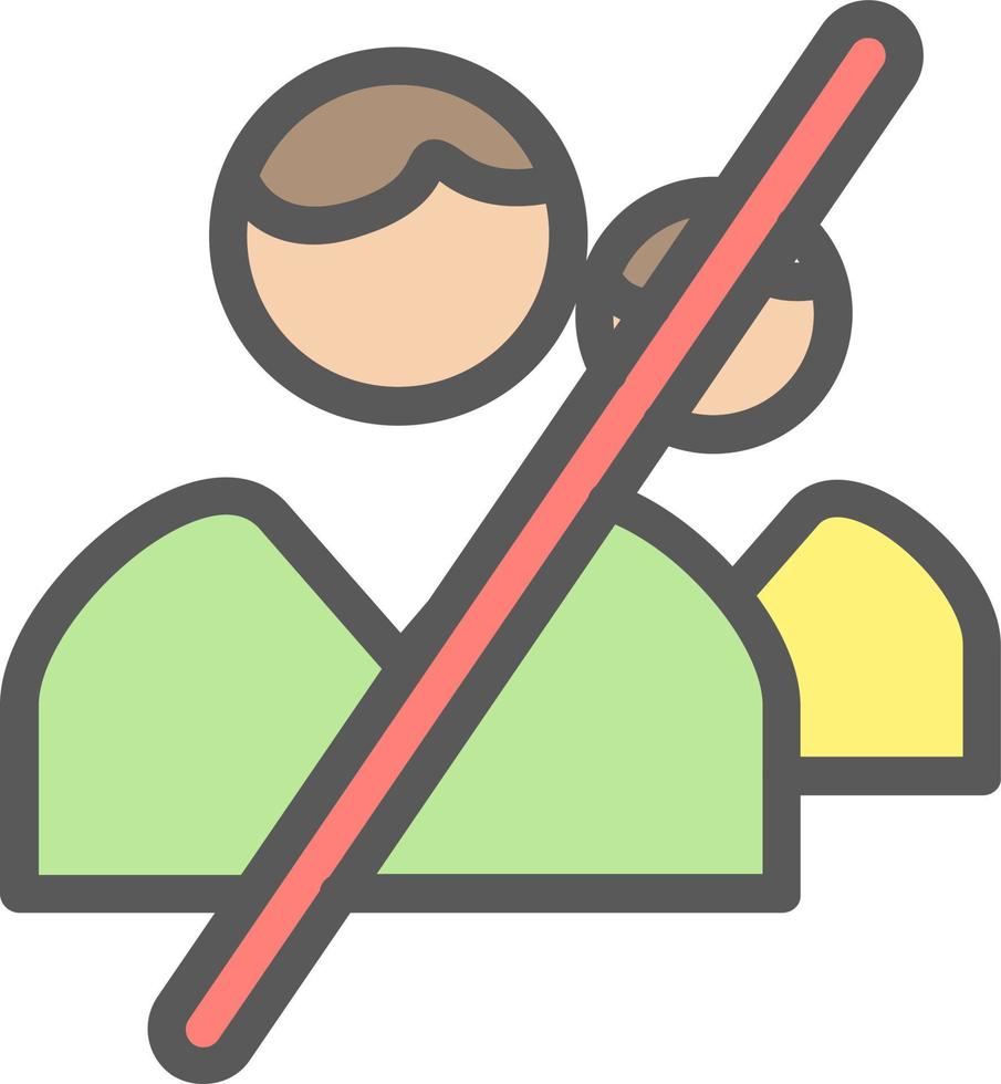 User Alt Slash Vector Icon Design