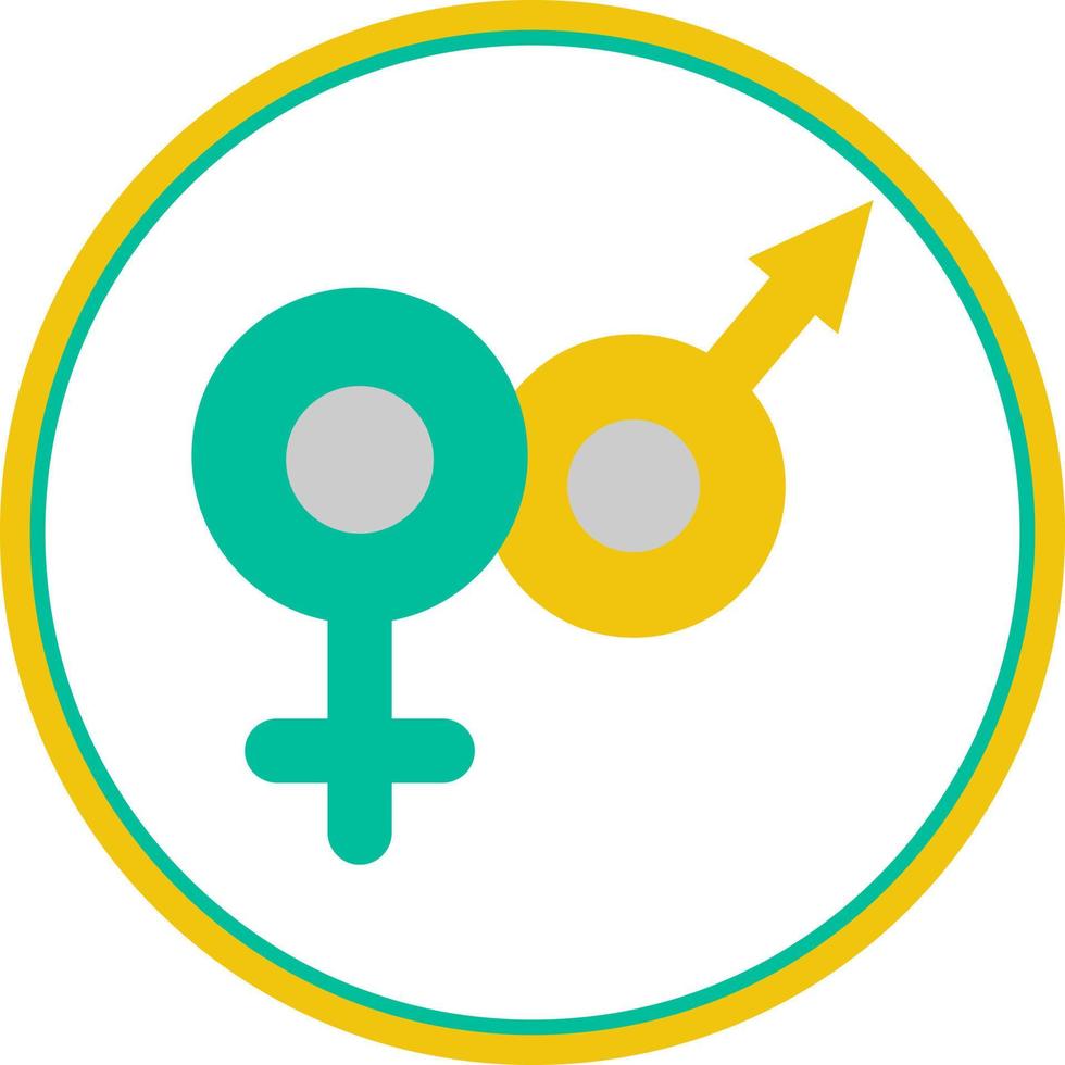 Venus Mars Vector Icon Design