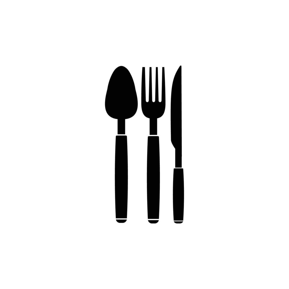 spoon fork knife logo vector