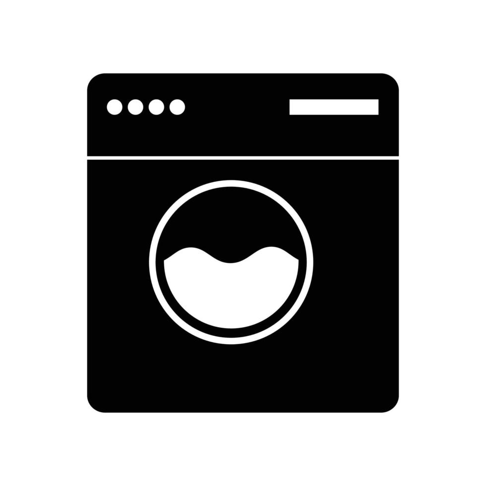 washing machine logo vector