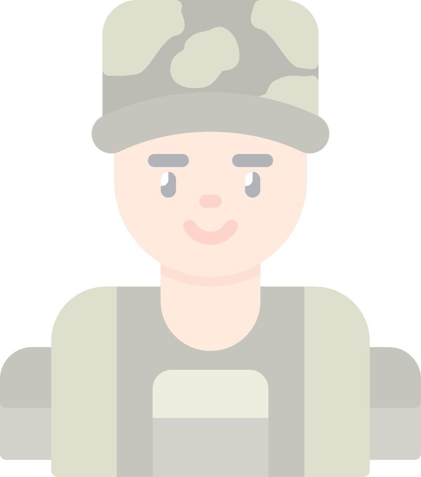 icono de vector de soldado